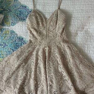 Gold homecoming dress with sequins! Size 3